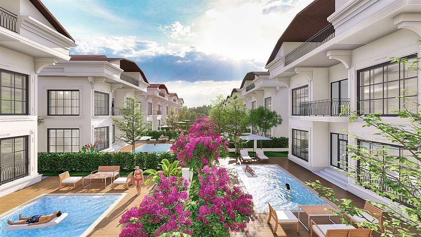 Вилла планировки 6+1 в районе Белек - Анталия 