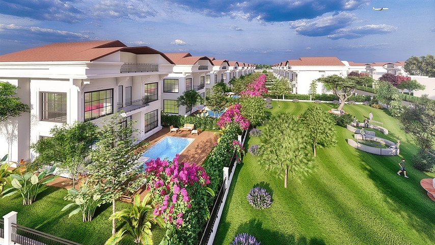 Вилла планировки 6+1 в районе Белек - Анталия 