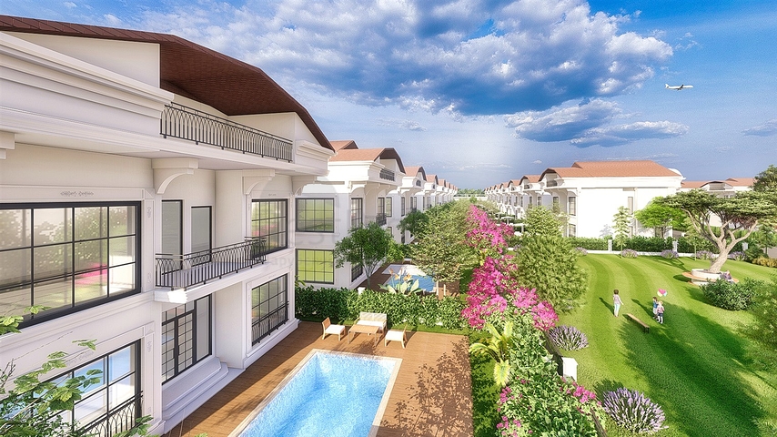 Вилла планировки 6+1 в районе Белек - Анталия 