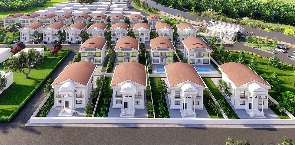 Вилла планировки 6+1 в районе Белек - Анталия 