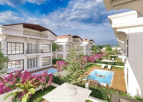 Вилла планировки 6+1 в районе Белек - Анталия 