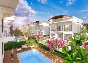 Вилла планировки 6+1 в районе Белек - Анталия 