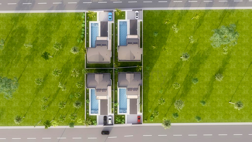 Виллы планировки 5+1 в районе Белек - Анталия 