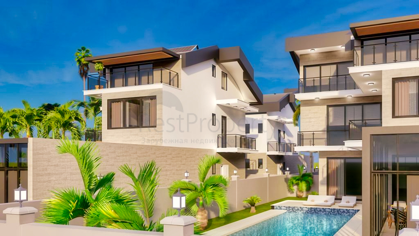 Виллы планировки 5+1 в районе Белек - Анталия 