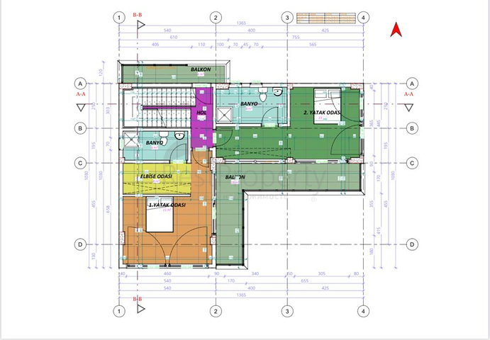 Виллы планировки 5+1 в районе Белек - Анталия 