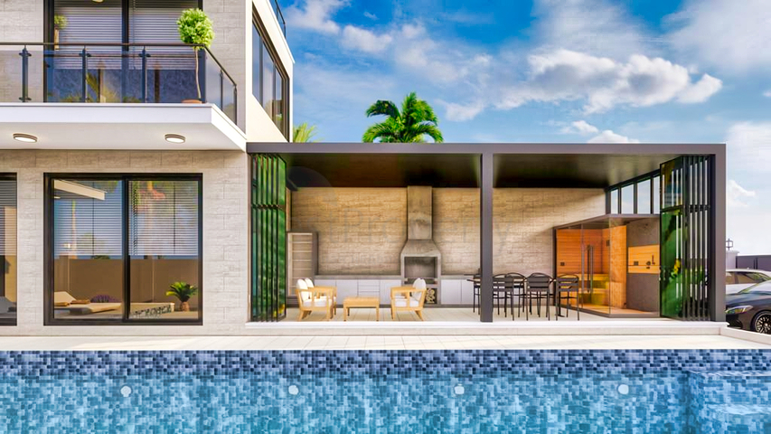 Виллы планировки 5+1 в районе Белек - Анталия 