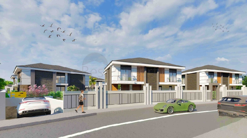 Виллы в комплексе планировки 5+1 в районе Лара - Анталия 