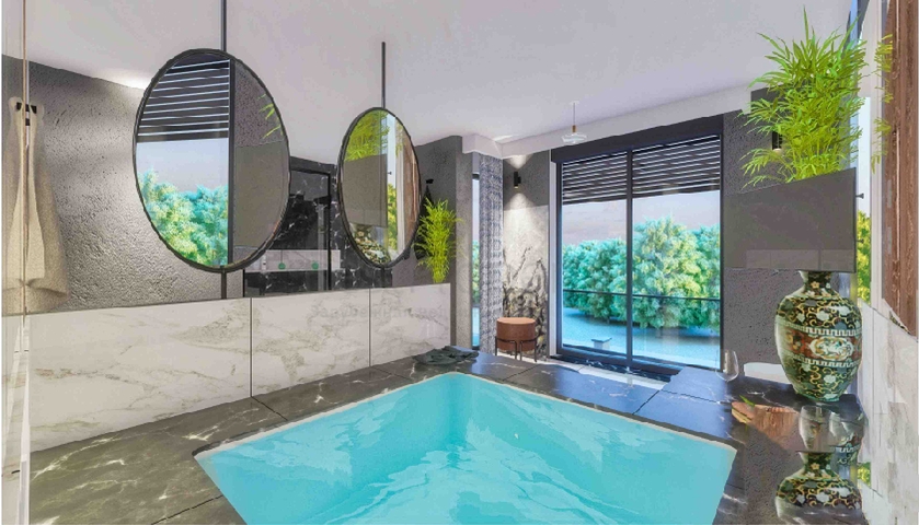 Виллы в комплексе планировки 5+1 в районе Лара - Анталия 