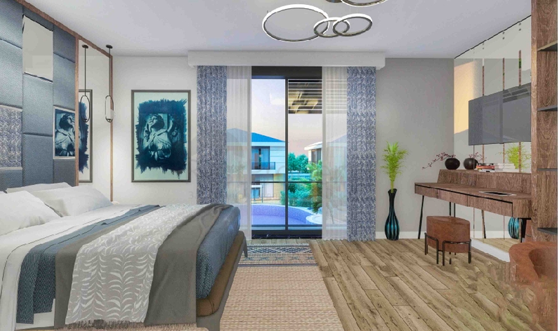 Виллы в комплексе планировки 5+1 в районе Лара - Анталия 