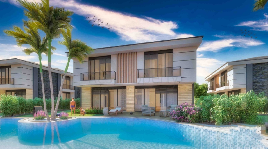 Виллы в комплексе планировки 5+1 в районе Лара - Анталия 