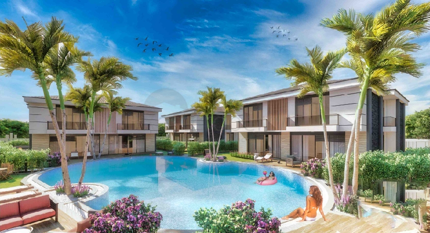 Виллы в комплексе планировки 5+1 в районе Лара - Анталия 