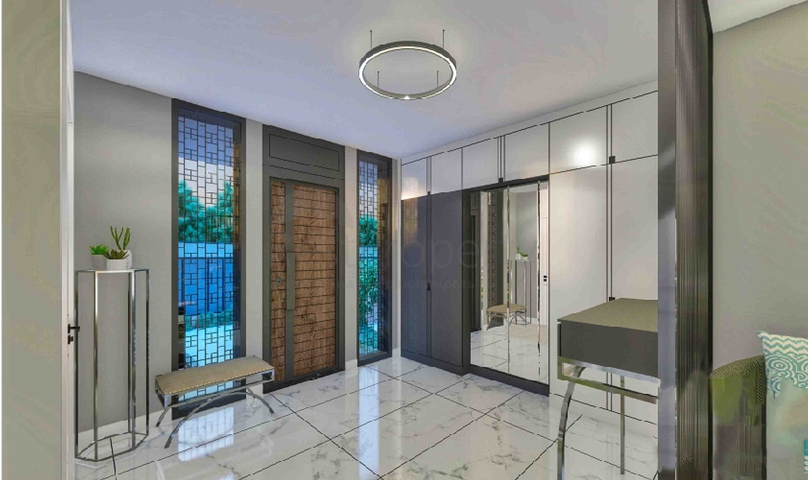 Виллы в комплексе планировки 5+1 в районе Лара - Анталия 