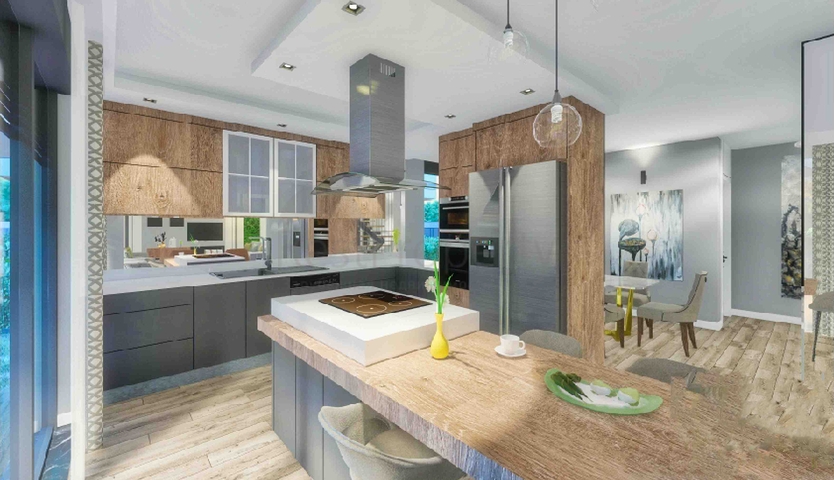 Виллы в комплексе планировки 5+1 в районе Лара - Анталия 