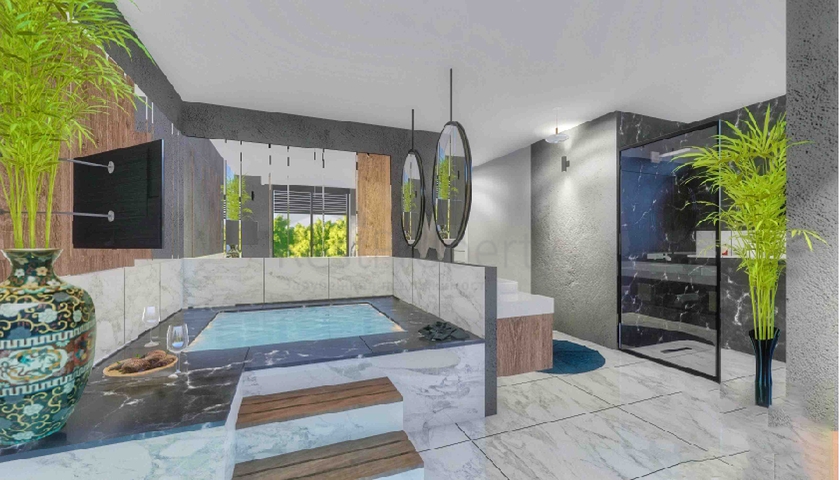 Виллы в комплексе планировки 5+1 в районе Лара - Анталия 