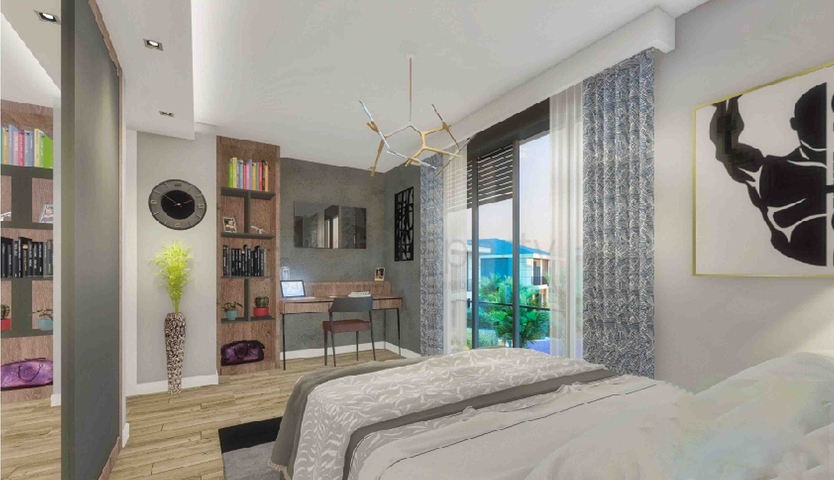 Виллы в комплексе планировки 5+1 в районе Лара - Анталия 