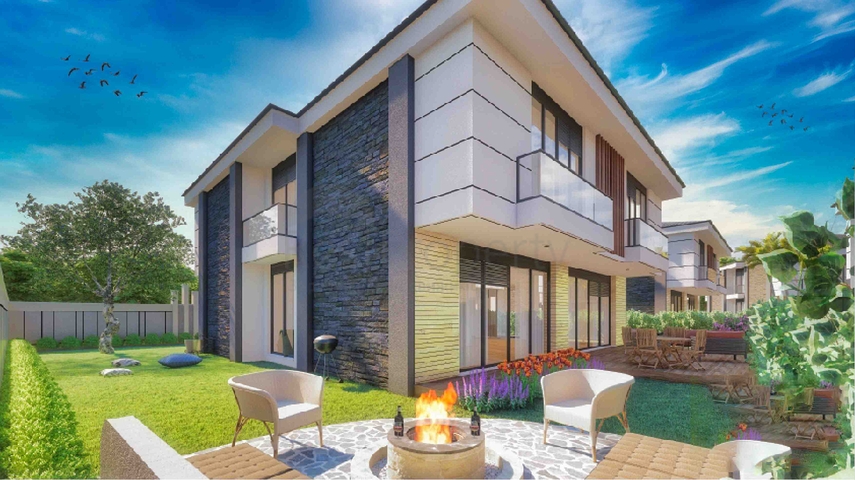 Виллы в комплексе планировки 5+1 в районе Лара - Анталия 