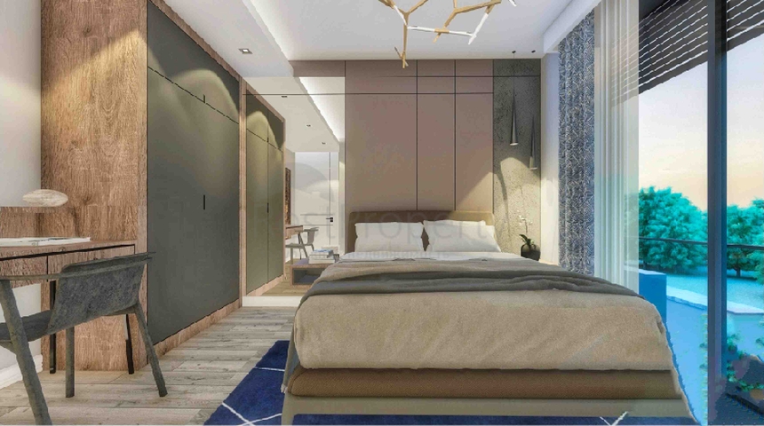 Виллы в комплексе планировки 5+1 в районе Лара - Анталия 