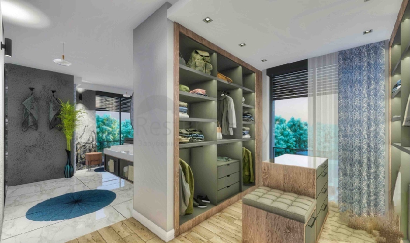 Виллы в комплексе планировки 5+1 в районе Лара - Анталия 