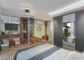 Виллы в комплексе планировки 5+1 в районе Лара - Анталия 