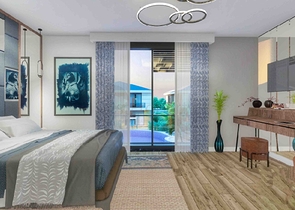 Виллы в комплексе планировки 5+1 в районе Лара - Анталия 