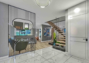 Виллы в комплексе планировки 5+1 в районе Лара - Анталия 