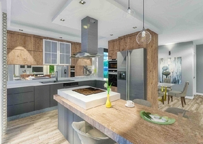 Виллы в комплексе планировки 5+1 в районе Лара - Анталия 