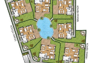 Виллы в комплексе планировки 5+1 в районе Лара - Анталия 