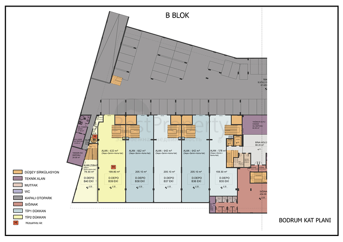 Комерческое помещение под офис в центре города Анталия 