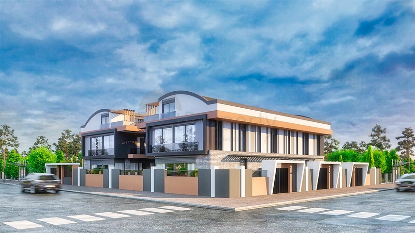 Вилла планировки 4+1 в микрорайоне Гузельоба - Анталия 