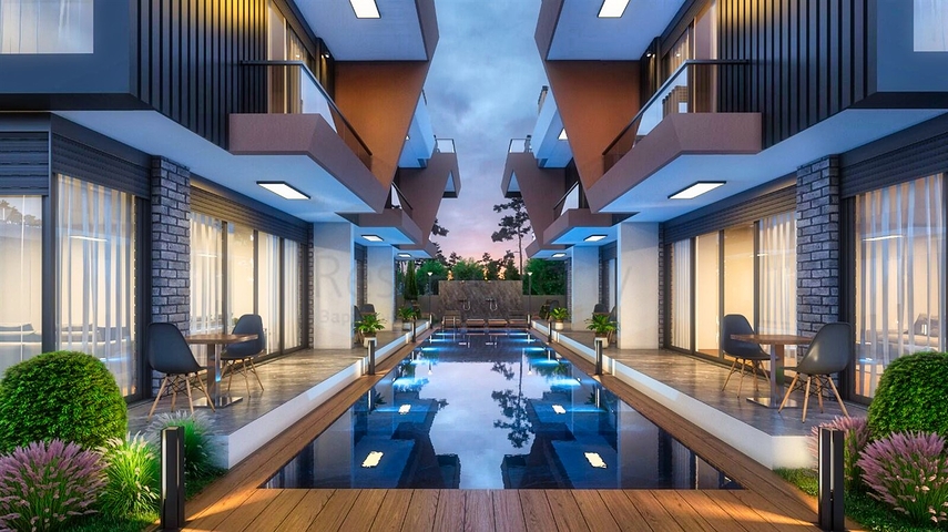 Вилла планировки 4+1 в микрорайоне Гузельоба - Анталия 