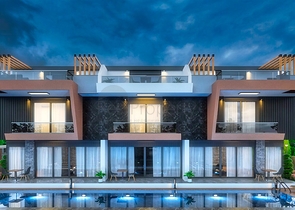 Вилла планировки 4+1 в микрорайоне Гузельоба - Анталия 