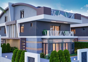 Вилла планировки 4+1 в микрорайоне Гузельоба - Анталия 