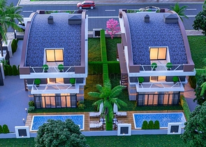 Вилла планировки 4+1 в микрорайоне Гузельоба - Анталия 