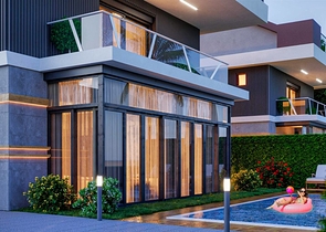 Вилла планировки 4+1 в микрорайоне Гузельоба - Анталия 