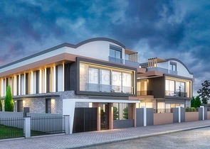 Вилла планировки 4+1 в микрорайоне Гузельоба - Анталия 