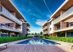 Квартиры планировки 1+1 , 2+1 и 3+1 в микрорайоне Эрменек - Анталия 