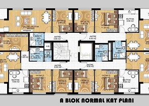 Квартиры планировки 2+1 и 3+1 в микрорайоне Гебизли - Анталия 