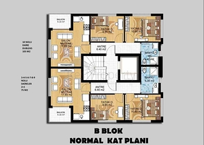 Квартиры планировки 2+1 и 3+1 в микрорайоне Гебизли - Анталия 
