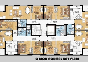 Квартиры планировки 2+1 и 3+1 в микрорайоне Гебизли - Анталия 