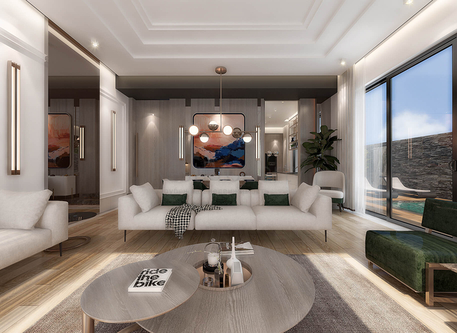 Виллы планировки 5+2 в районе Дошемеалты - Анталия 