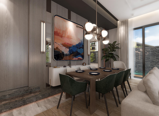 Виллы планировки 5+2 в районе Дошемеалты - Анталия 