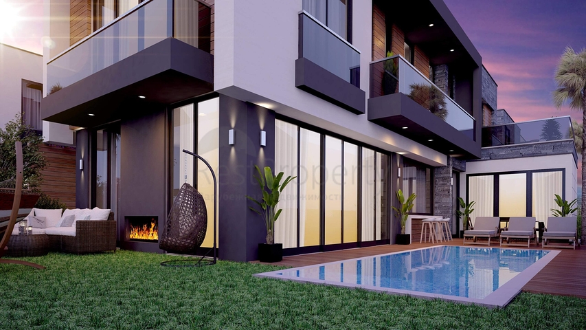 Виллы планировки 5+2 в районе Дошемеалты - Анталия 