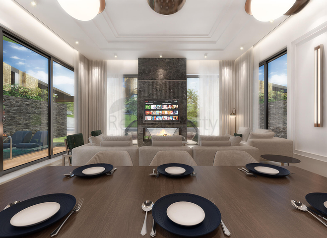 Виллы планировки 5+2 в районе Дошемеалты - Анталия 