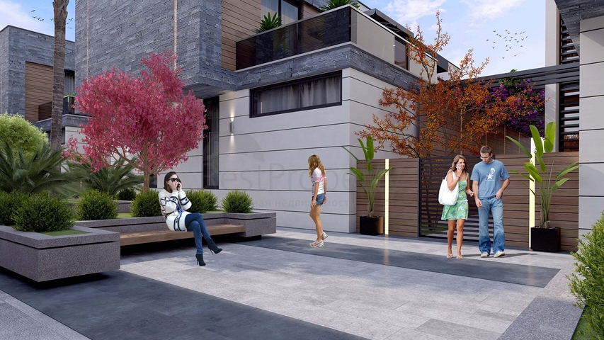 Виллы планировки 5+2 в районе Дошемеалты - Анталия 