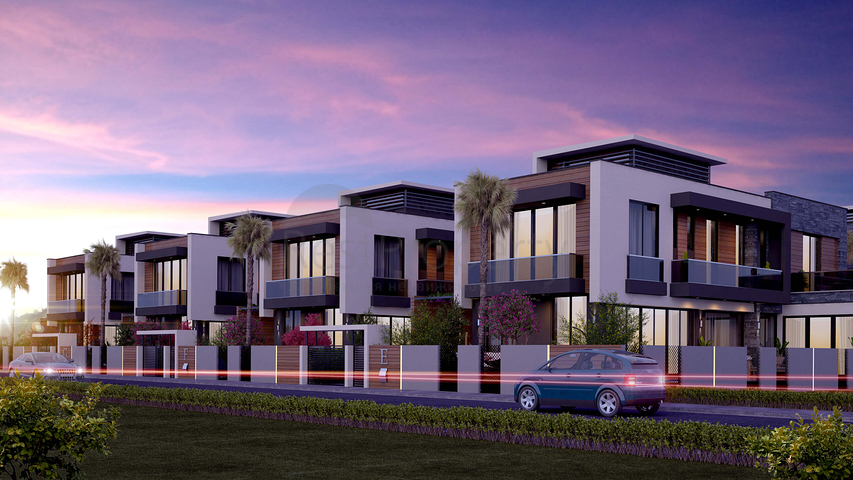 Виллы планировки 5+2 в районе Дошемеалты - Анталия 