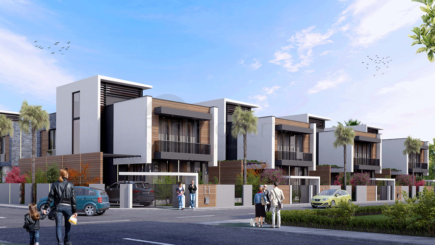 Виллы планировки 5+2 в районе Дошемеалты - Анталия 