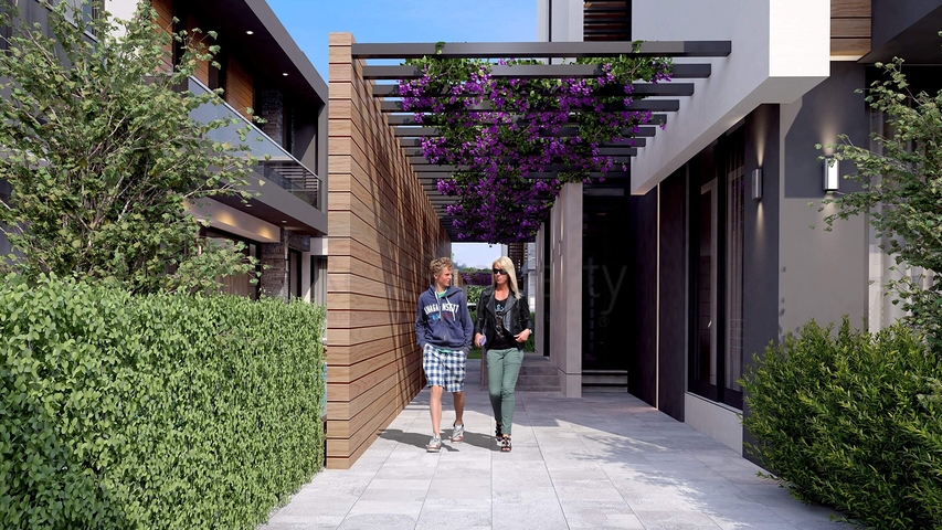 Виллы планировки 5+2 в районе Дошемеалты - Анталия 