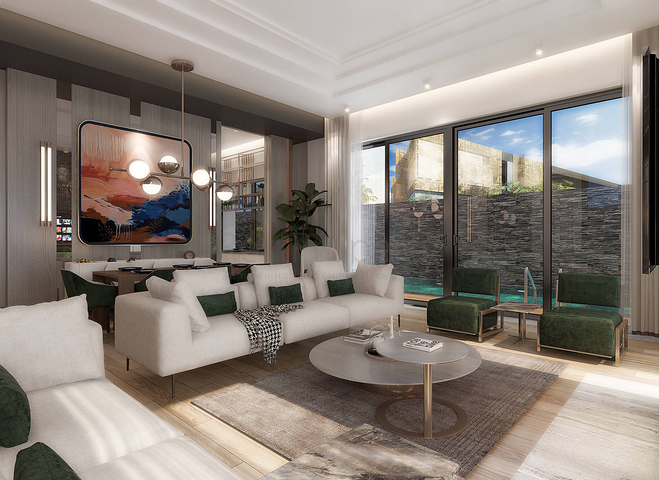 Виллы планировки 5+2 в районе Дошемеалты - Анталия 