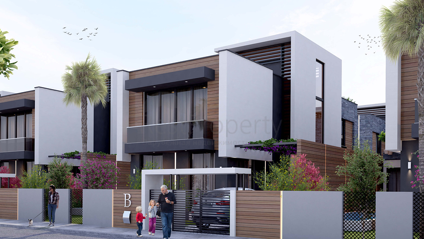 Виллы планировки 5+2 в районе Дошемеалты - Анталия 