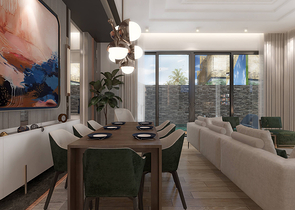 Виллы планировки 5+2 в районе Дошемеалты - Анталия 